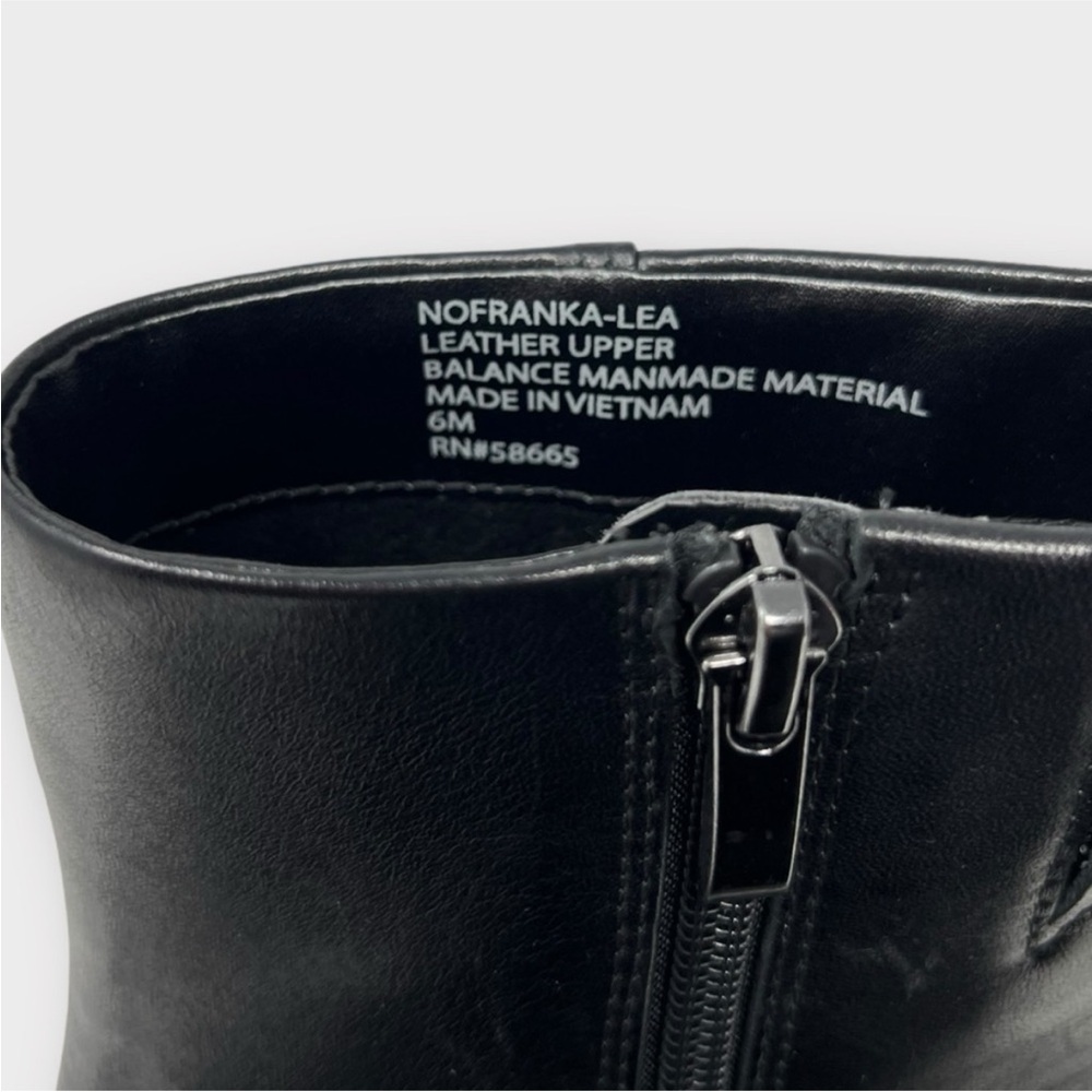 NEW!! Nordstrom Franka Genuine Leather Pointed Toe Bootie Black Size 6 - Picture 6 of 8